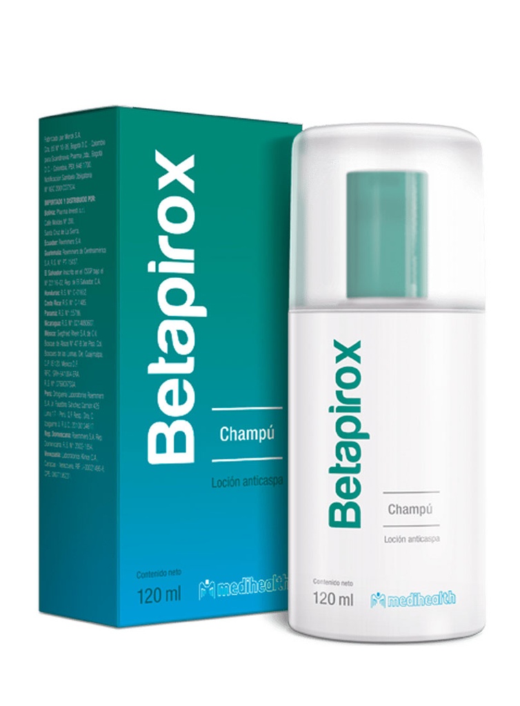 Betapirox Champú Anticaspa Antiseborreico de 120 ml