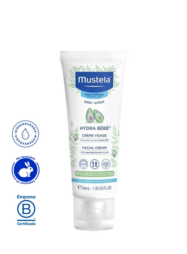 Mustela Hydra Bebe Crema Facial de 40 ml