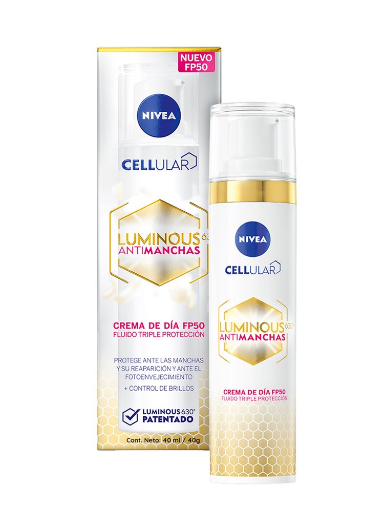 Nivea Cellular Luminous 630 Anti-Manchas Crema de Dia SPF50 40 ml