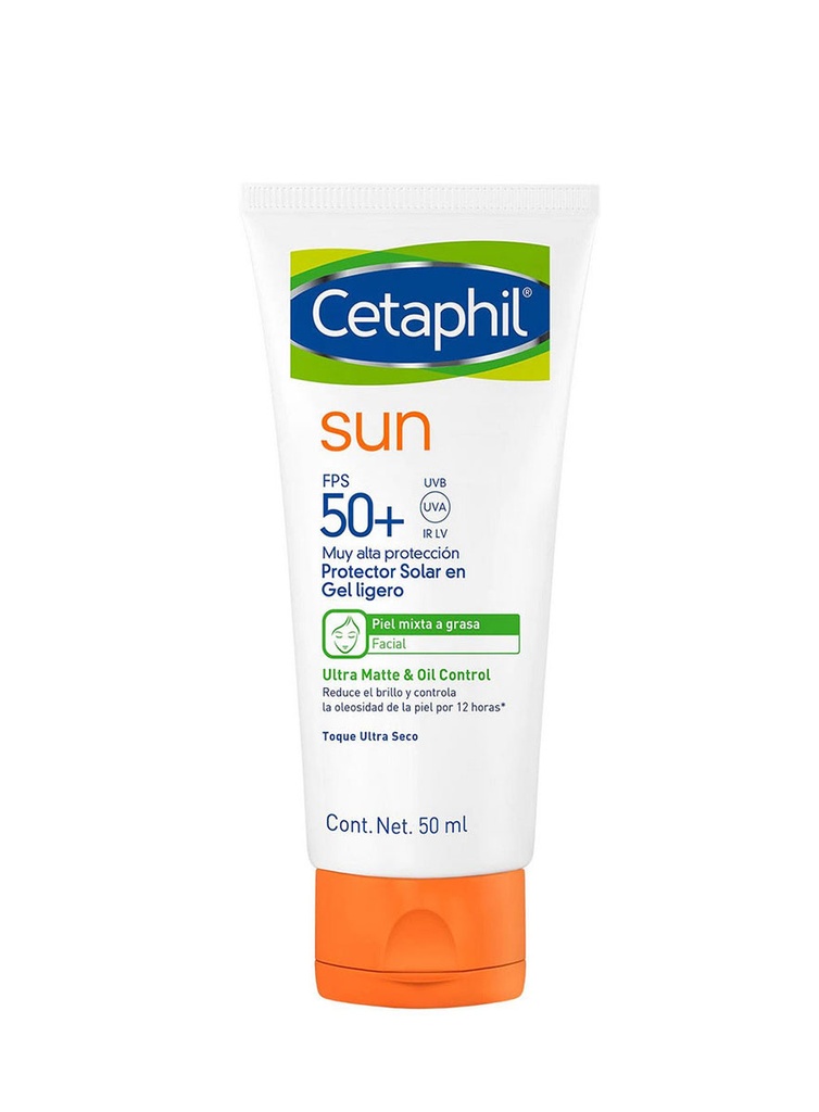 Cetaphil Sun Oil Control SPF50+ sin Color Piel Mixta de 50 ml