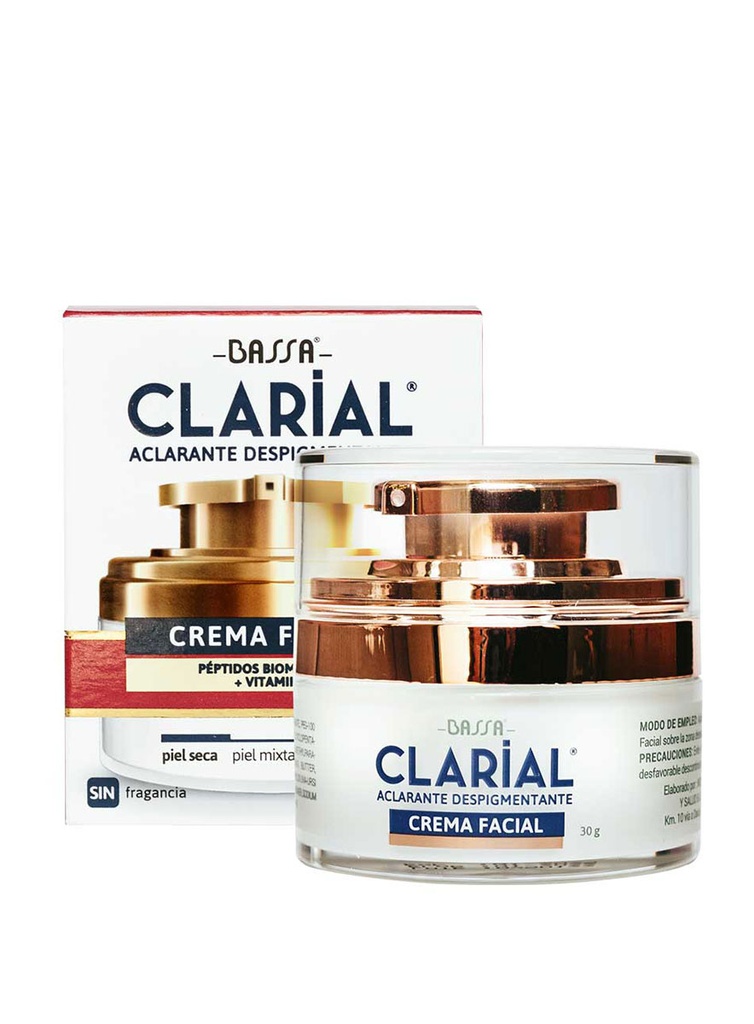 Clarial Crema Facial Aclarante Despigmentante de 30 gr