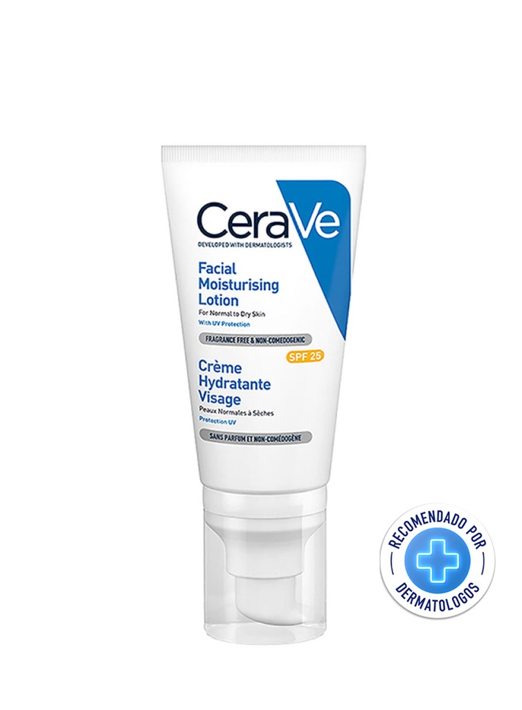 CeraVe Loción Hidratante Facial SPF25  de 52 ml