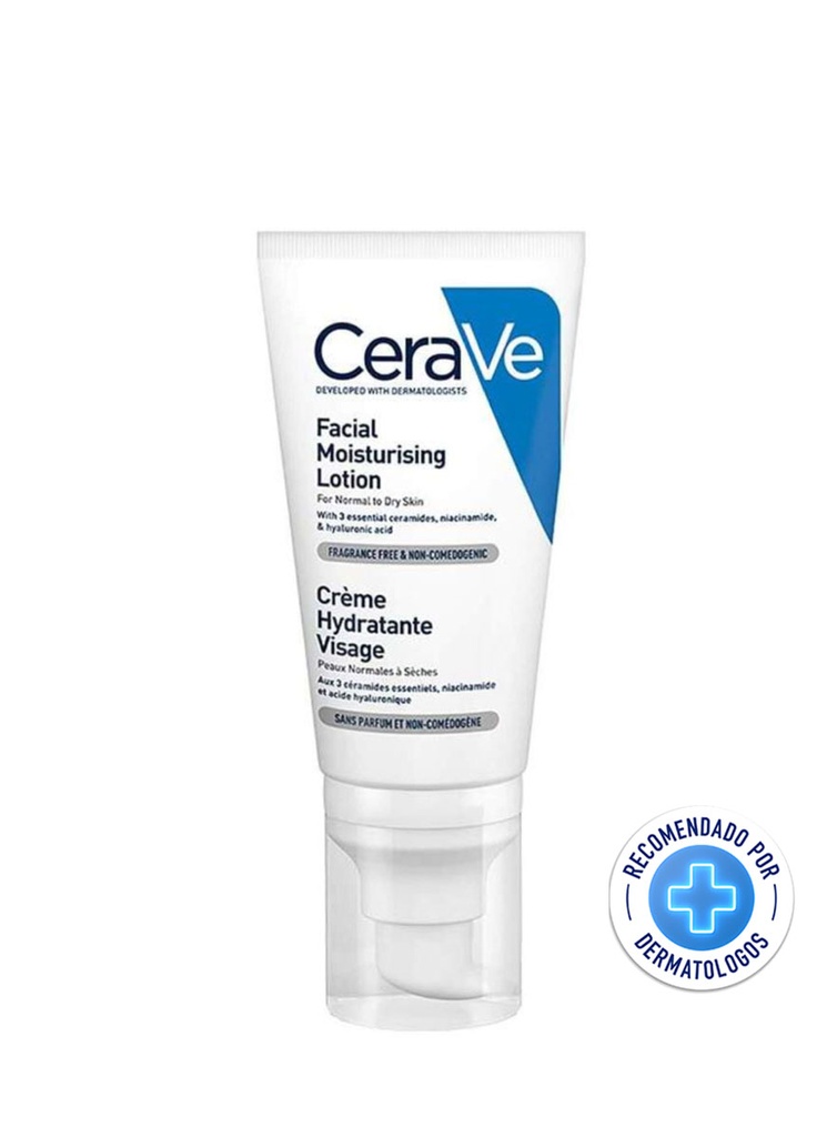 CeraVe Loción Hidratante Facial de Noche de 52 ml