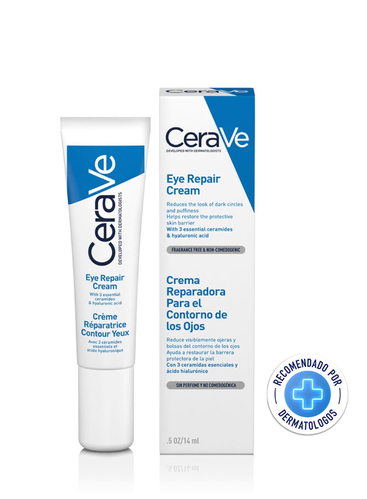 CeraVe Crema Facial Reparadora para el Contorno de Ojos de 14 ml