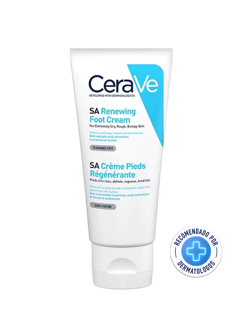 CeraVe SA Crema Renovadora de Pies Piel Extremadamente Seca de 88 ml