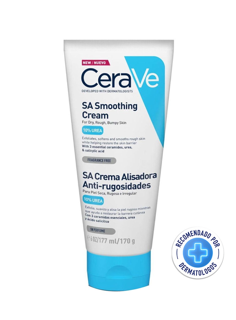 CeraVe SA Crema Alisadora Anti-rugosidades 10% Urea de 177 ml