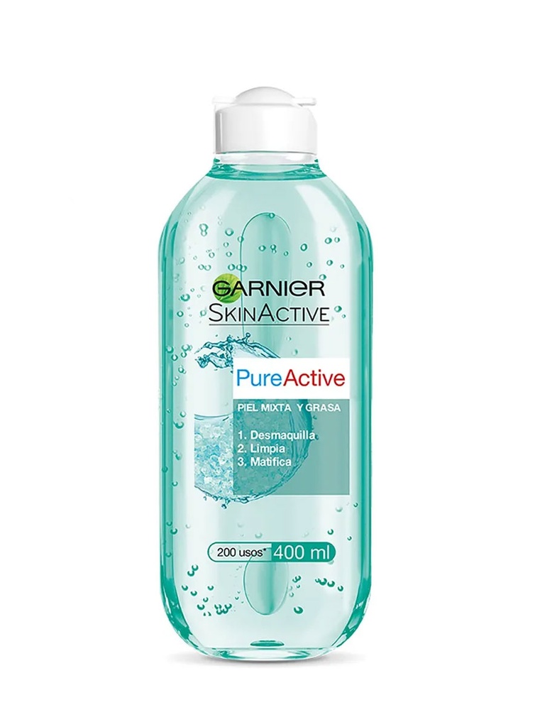 Garnier Agua Micelar Pure Active Piel Mixta a Grasa de 400 ml