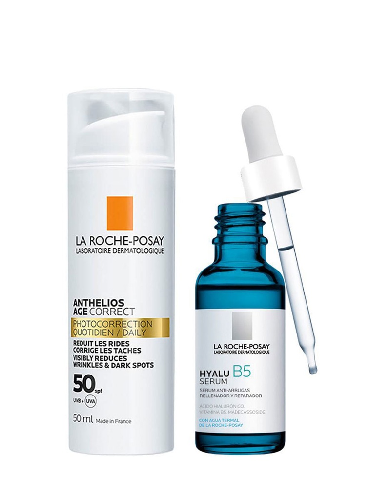 Duo Pack Hyalu B5 Serum + Anthelios Age Correct SPF50+