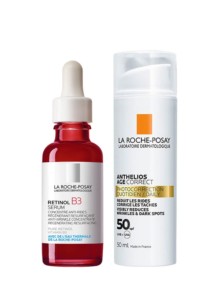 Duo Pack Retinol B3 Serum + Anthelios Age Correct SPF50+