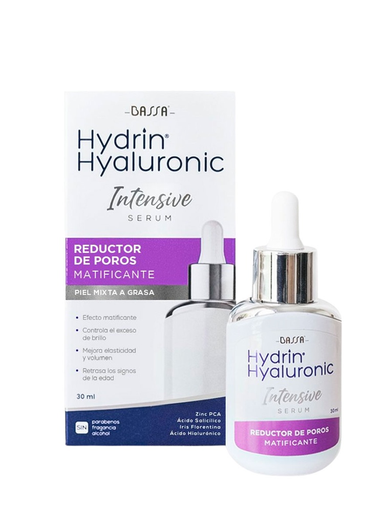 Hydrin Hyaluronic Intensive Serum Reductor de Poros Matificante de 30 ml