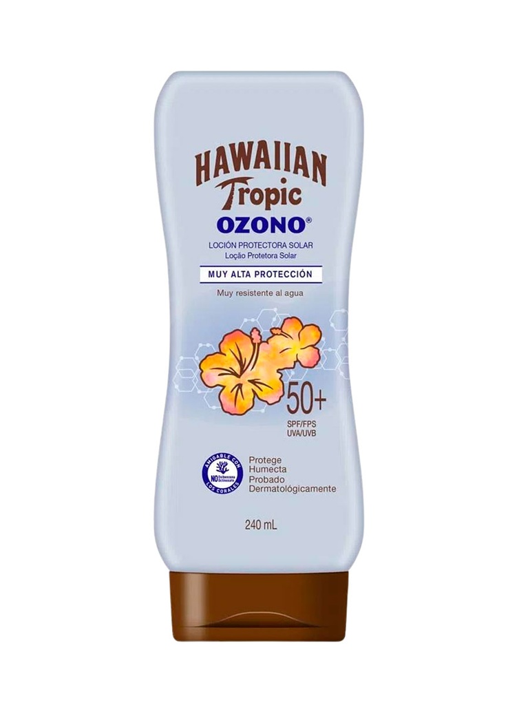 Hawaiian Tropic Ozono Loción SPF 50+ de 240 ml