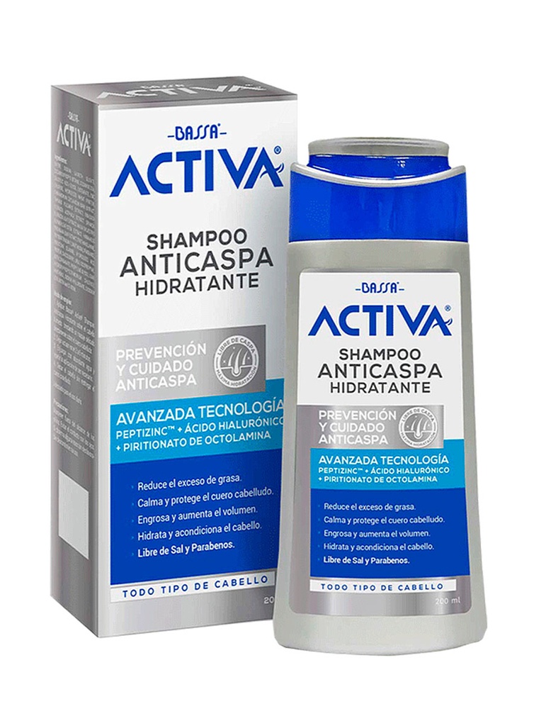 Bassa Activa Shampoo Anticaspa Hidratante de 200 ml
