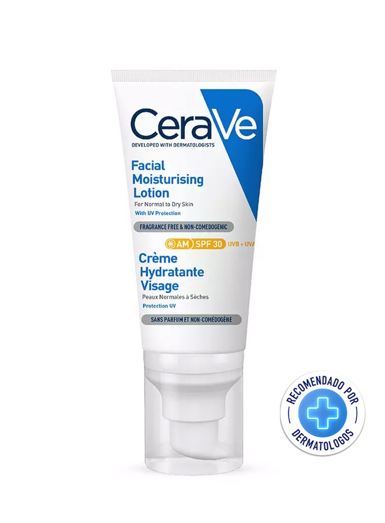 CeraVe Loción Hidratante Facial SPF30 de 52 ml