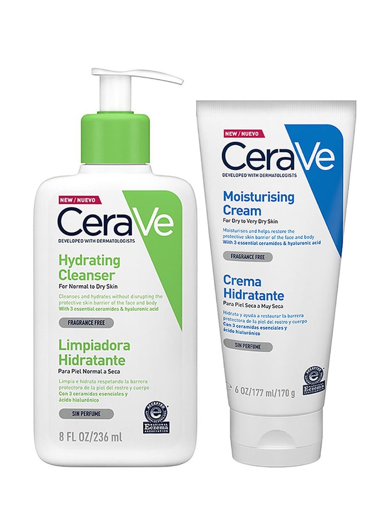 Pack Cerave Limpiadora Hidratante + Crema Hidratante