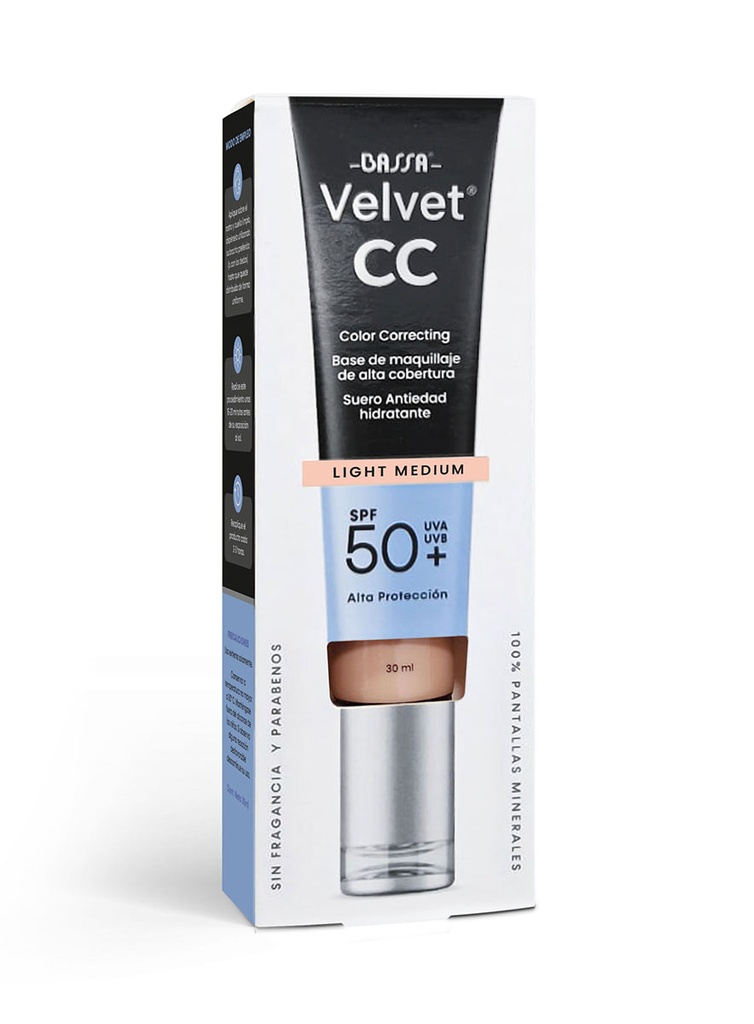 Velvet CC Cream SPF50+ Tono Light Medium de 30 ml