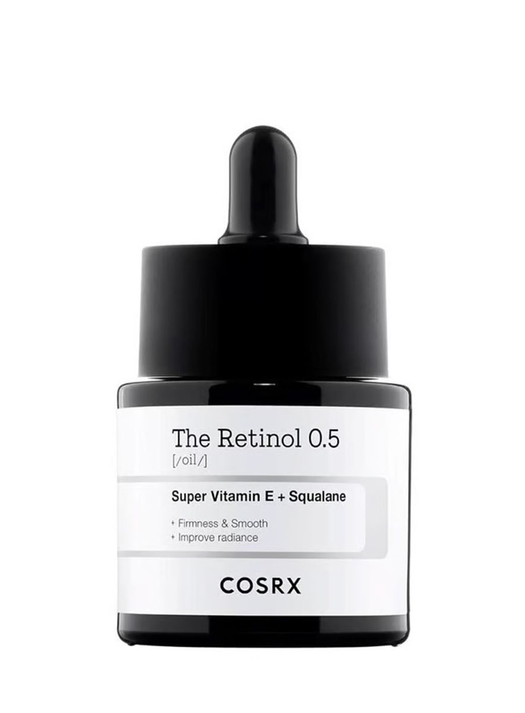 Cosrx The Retinol 0.5 Oil Super Vitamin E + Squalane de 20 ml