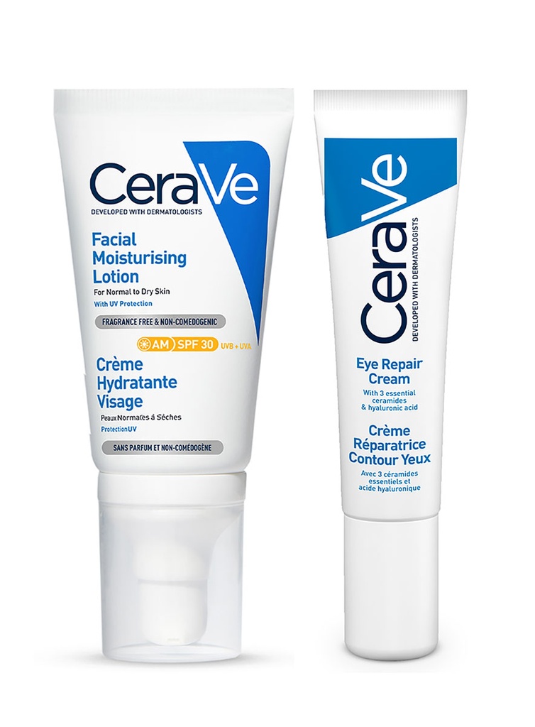 Pack Cerave Hidratante Facial AM + GRATIS Contorno Ojos Reparador