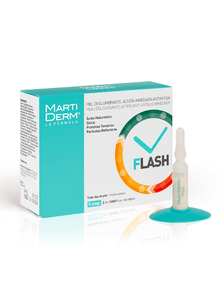 Flash Acción Inmedíata Anti-Fatiga Caja de 5 Ampollas 