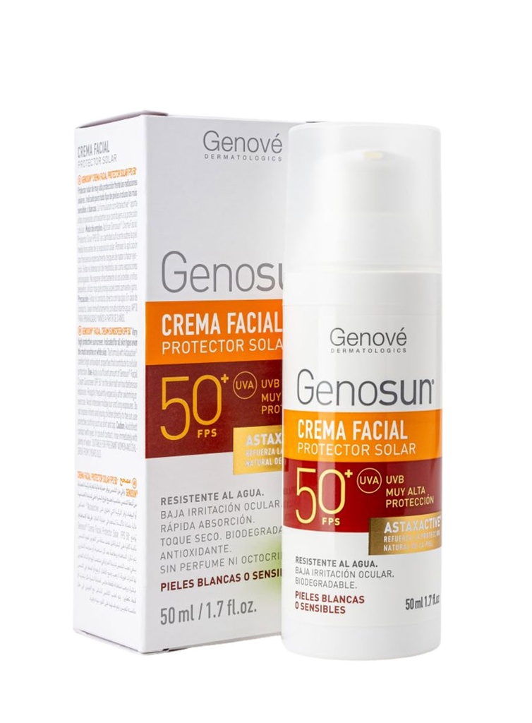 Genosun Crema Facial Protector Solar SPF50+ de 50 ml