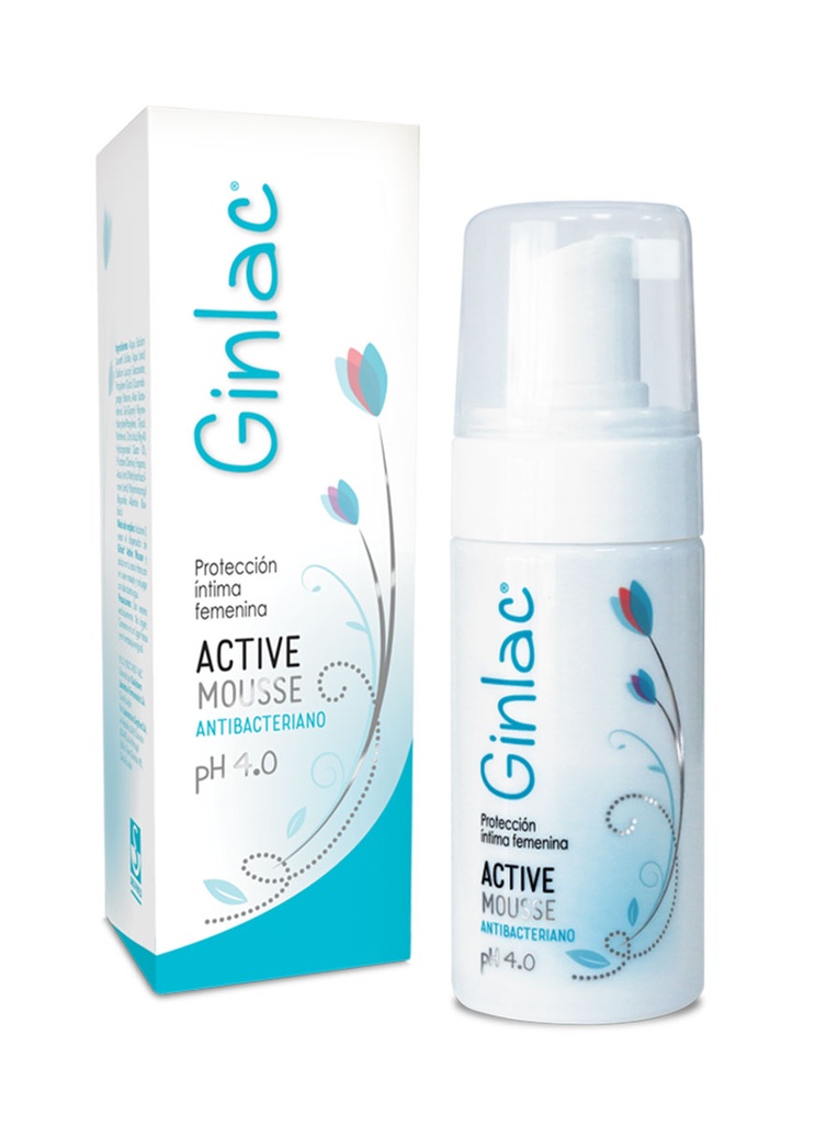 Ginlac Active Mousse PH 4 Antibacteriano de 100 ml