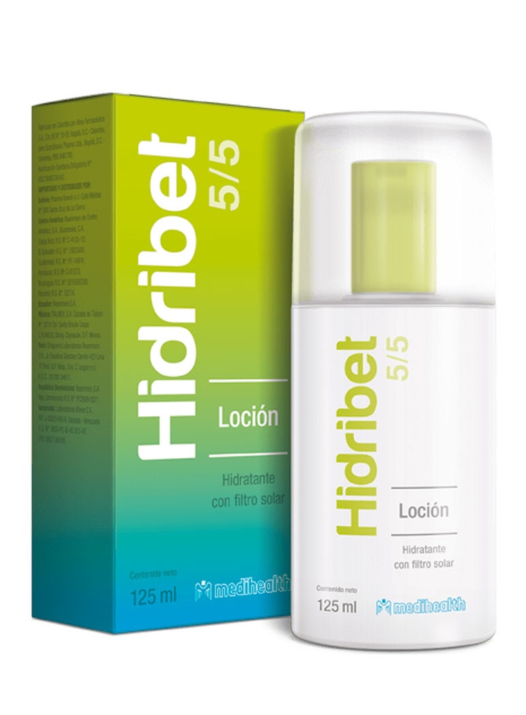 Hidribet Loción 5/5 Urea Hidratante con Protector Solar de 125 ml