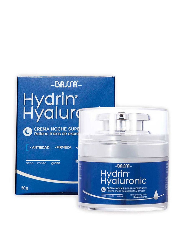 Hydrin Hyaluronic Crema de Noche Antiedad Pote de 50 gr