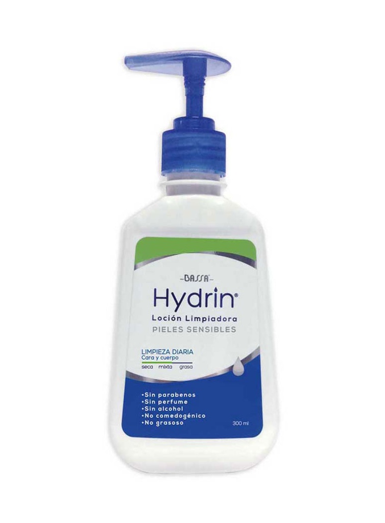 Hydrin Loción Limpiadora para Pieles Secas y Sensibles de 300 ml