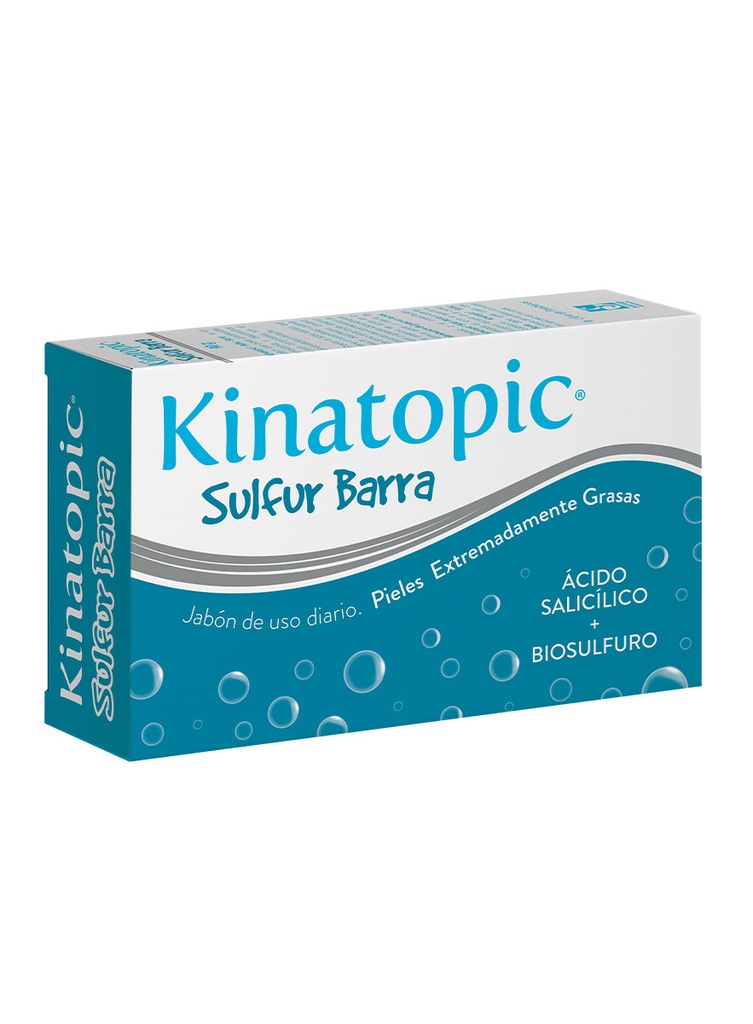 Kinatopic Sulfur Barra Piel Grasa y Acné de 90 gr 