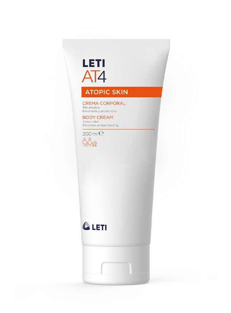 LetiAT4 Crema Corporal Emoliente y Reparadora de 200 ml 