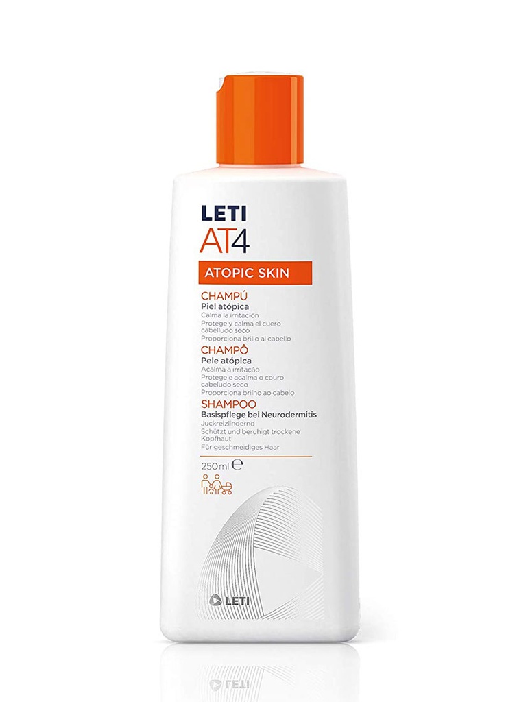 LetiAT4 Shampoo Piel Atópica Emoliente y Protector de 250 ml 