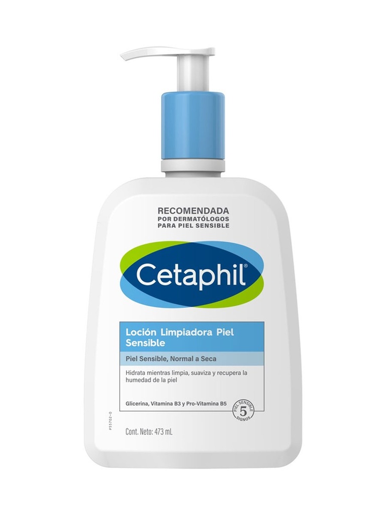 Cetaphil Loción Limpiadora Pieles Sensibles y Secas de 473 ml