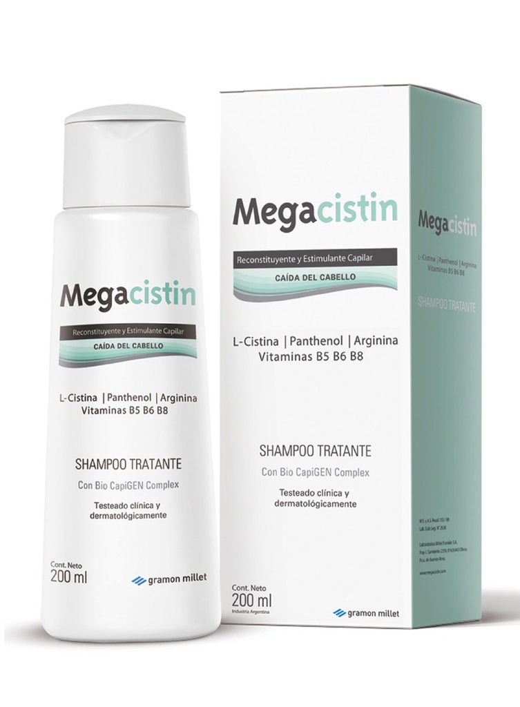 Megacistin Shampoo Anti-Caída Estimulante Capilar de 200 ml 