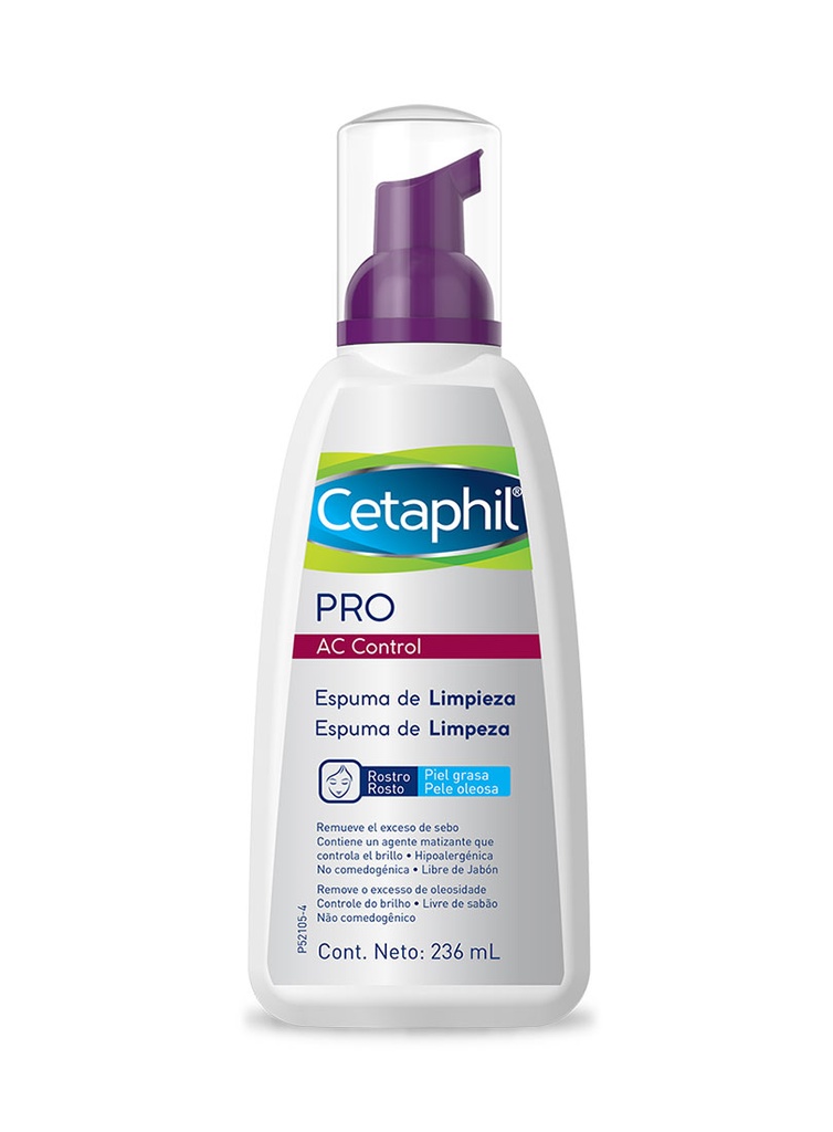 Cetaphil Pro Ac Control Espuma De Limpieza Piel Grasa de 236 ml