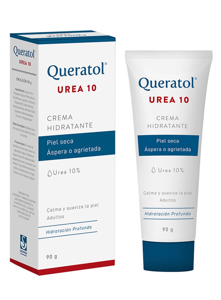 Queratol 10 Crema Hidratante 10% Urea de 90 gr