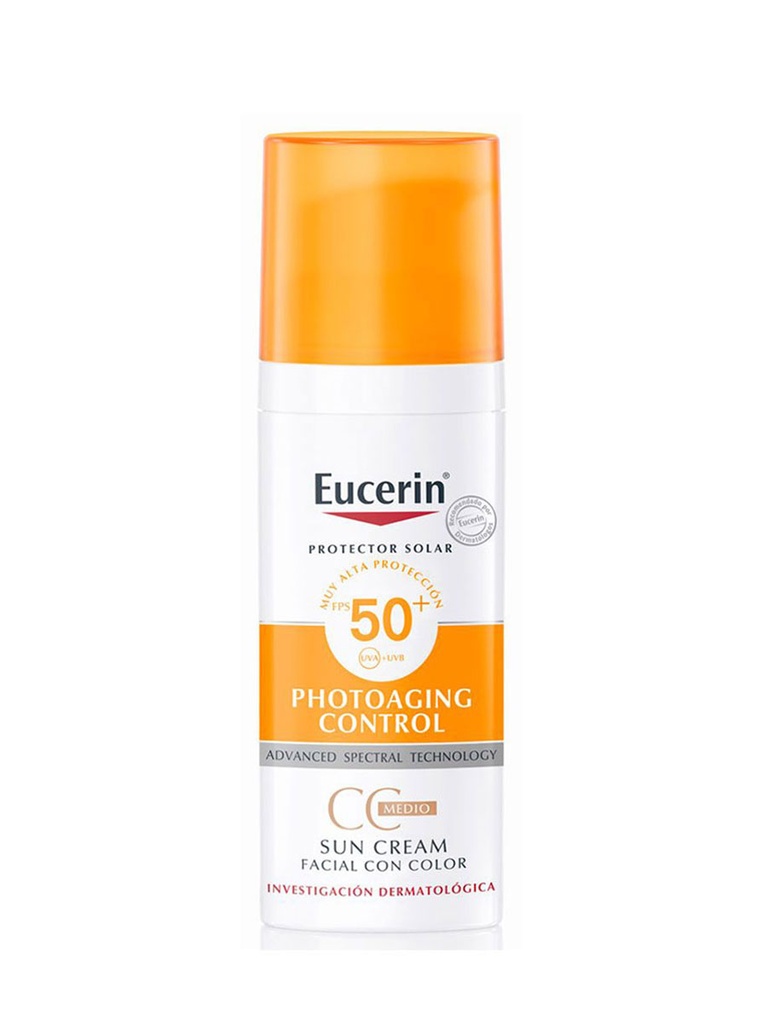 Sun CC Crema Facial SPF 50+ Tono Medio de 50 ml