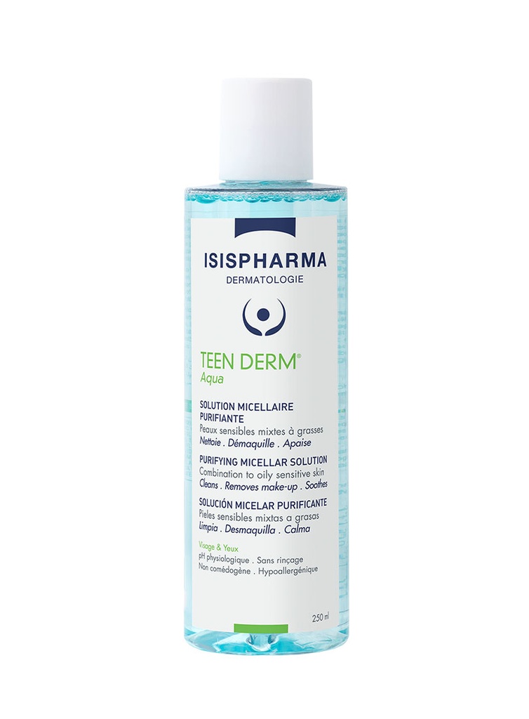 Teen Derm Aqua Solución Micellar Pieles Grasas de 250 ml 