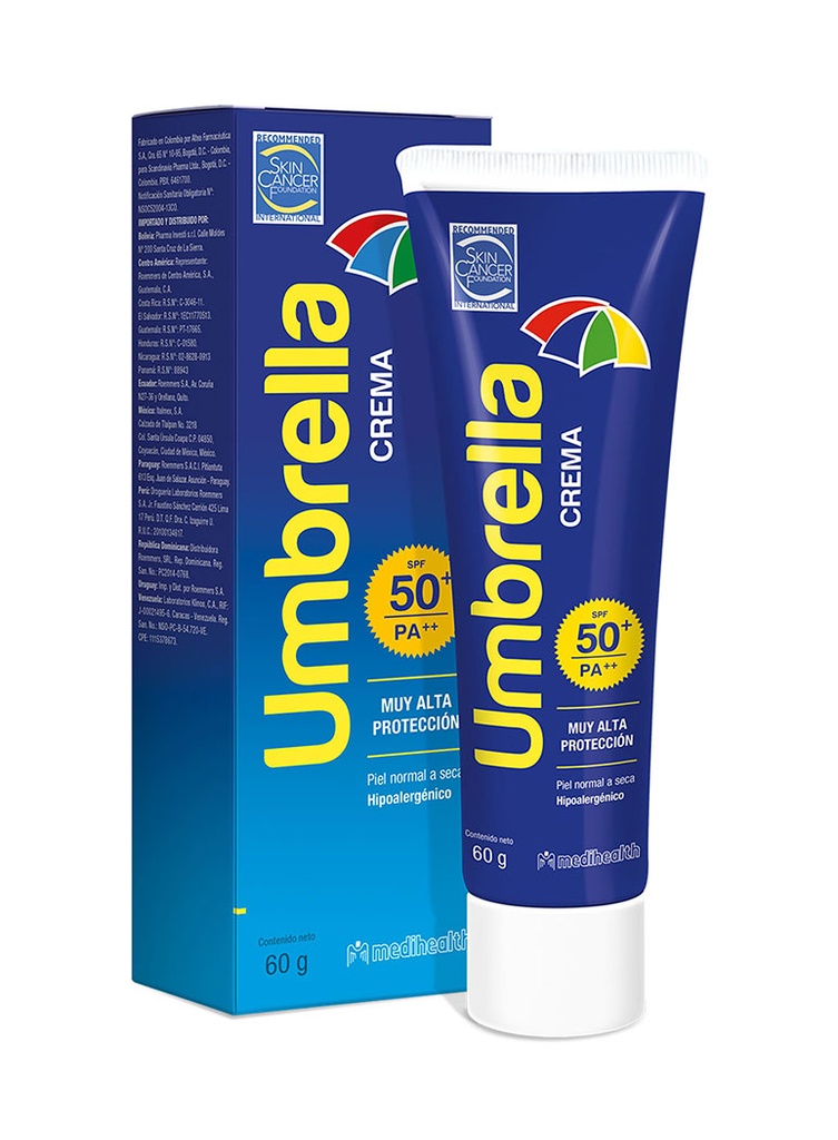 Umbrella Crema SPF50+ Amplio Espectro de 60 gr