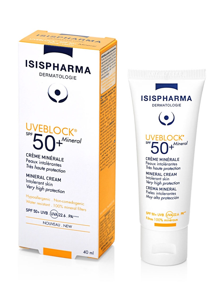 Uveblock Protector Solar Mineral SPF 50+ de 40 ml 