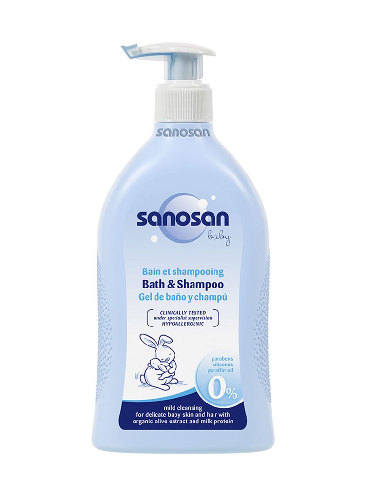 Baby Gel de Baño y Shampoo Limpieza Suave de 500 ml