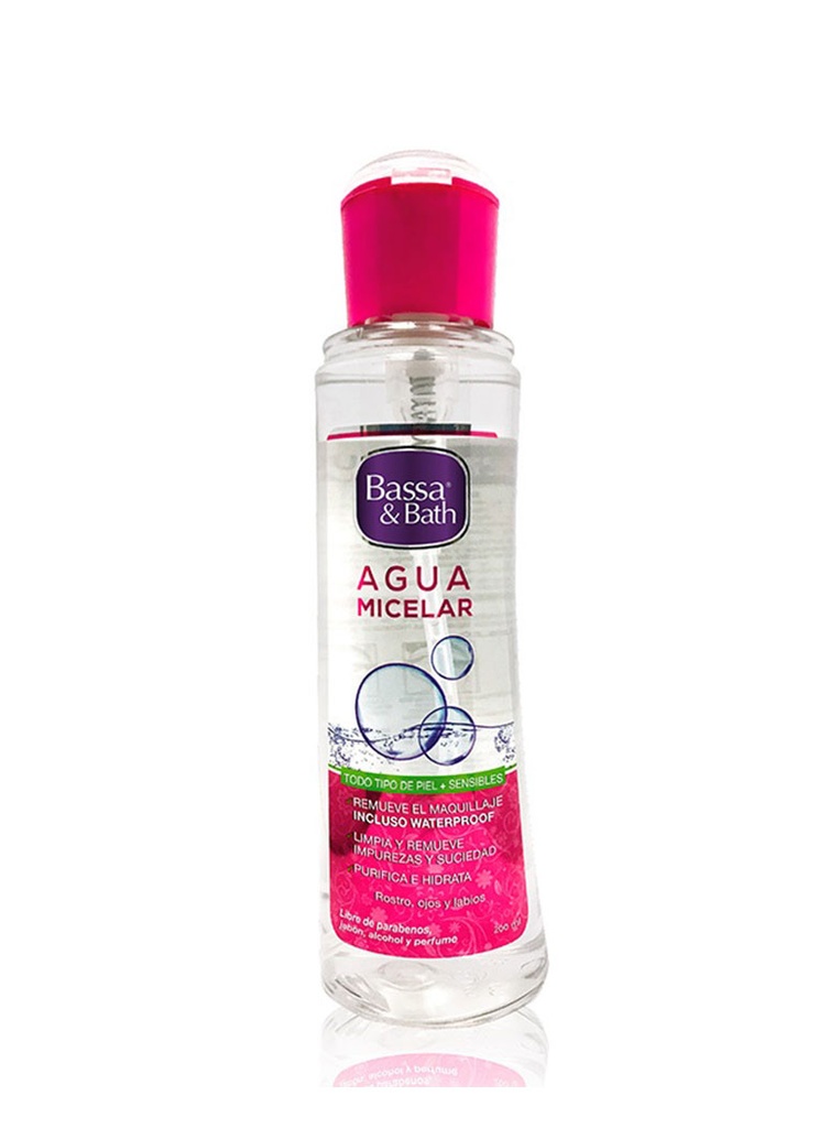 Bassa &amp; Bath Agua Micelar Todo Tipo de Piel de 200 ml