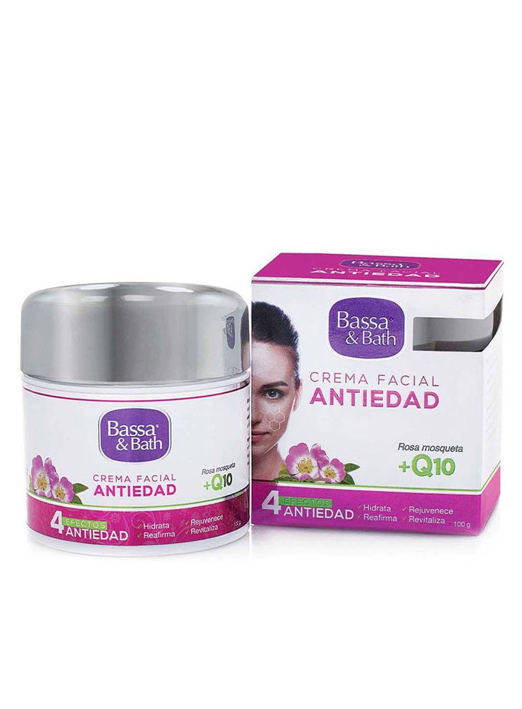 Bassa &amp; Bath Crema Facial Antiedad de 100 gr