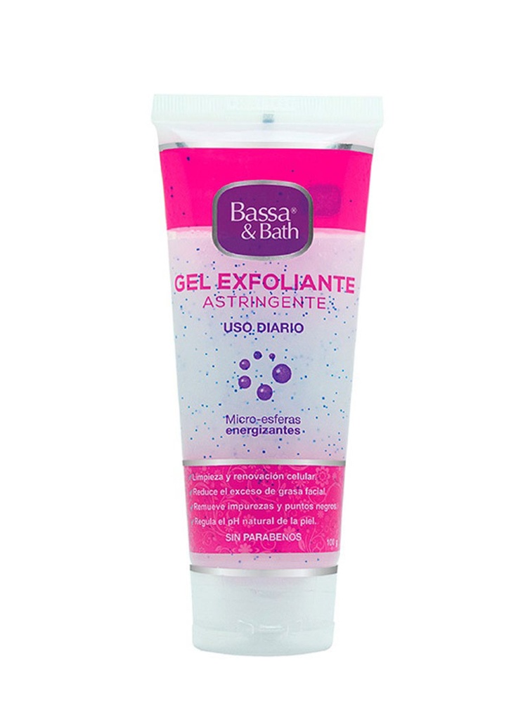 Bassa &amp; Bath Gel Exfoliante Astringente de 100 gr