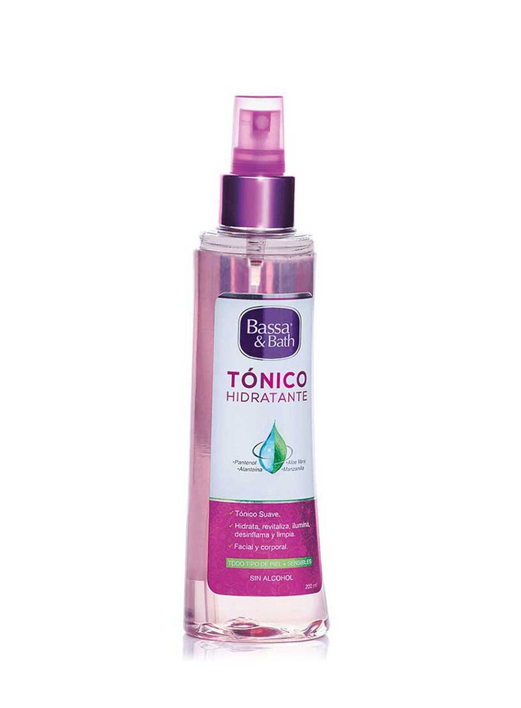 Bassa &amp; Bath Tónico Hidratante Facial de 200 ml