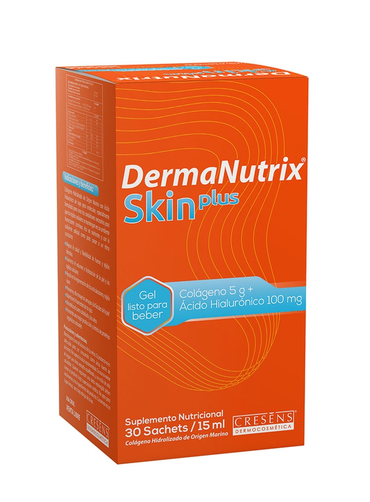 Dermanutrix Skin Plus Con Ácido Hialurónico 30 Sachets Dermashop