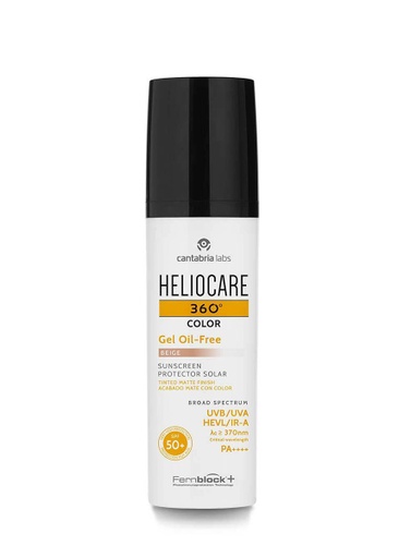 [10100004748] Heliocare 360 Color Gel Oil Free SPF50+ Beige de 50 ml