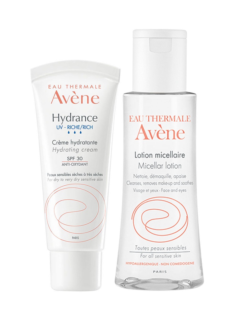 Pack Hydrance Riche Uv Hidratante Facial Rico de 40 ml + Agua Micelar de 100 ml Gratis