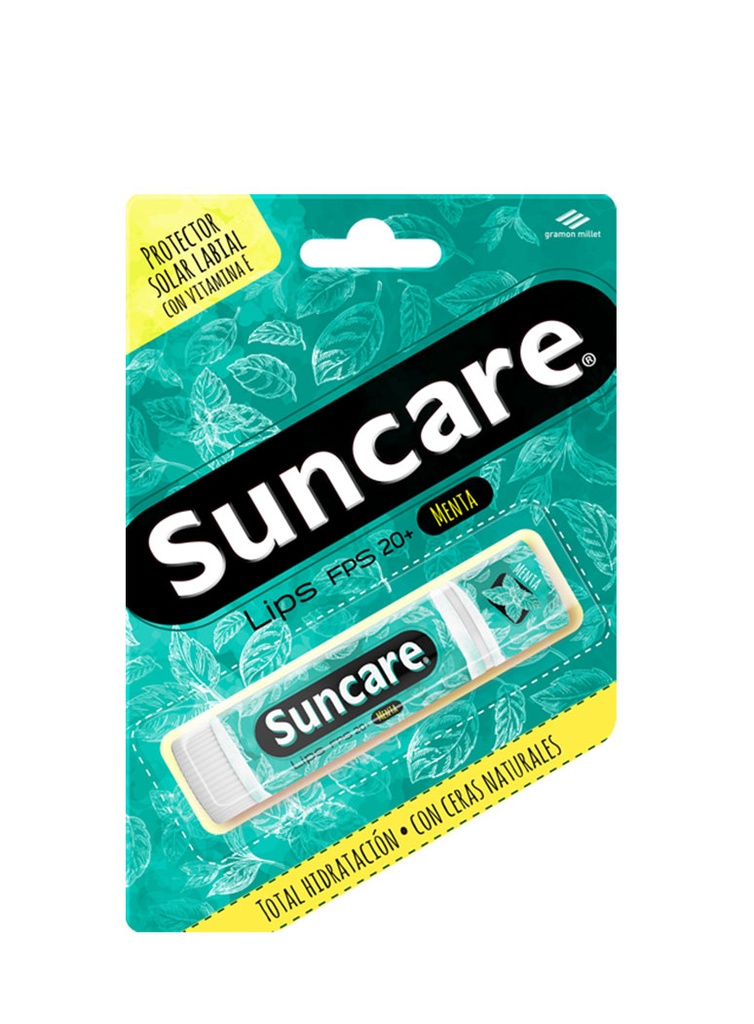 Suncare Lips SPF20 Sabor a Menta de 4.4 gr 