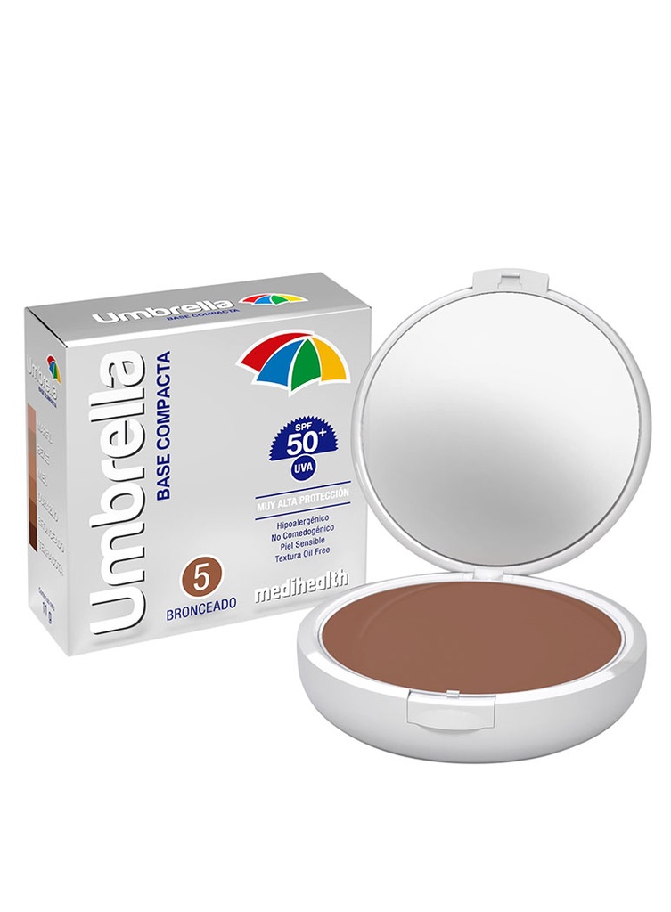 Umbrella Base Compacta SPF50+ Tono Bronceado de 11 gr 