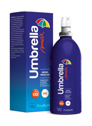 [010-001-1715] Umbrella Max SPF100 Amplio Espectro Hipoalergénico de 100 gr