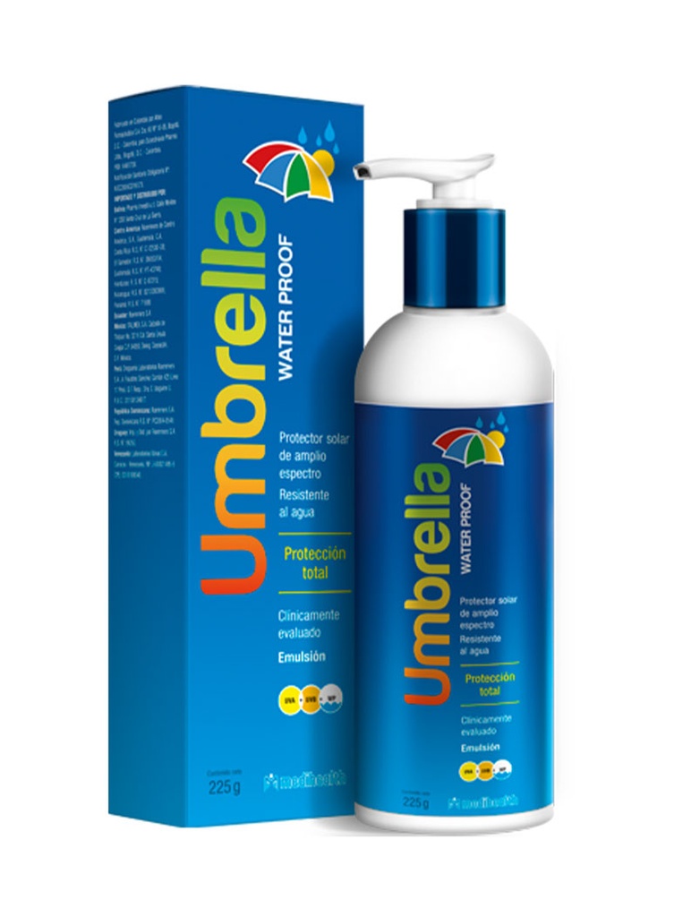 Umbrella Waterproof 50+ Amplio Espectro de 225 gr